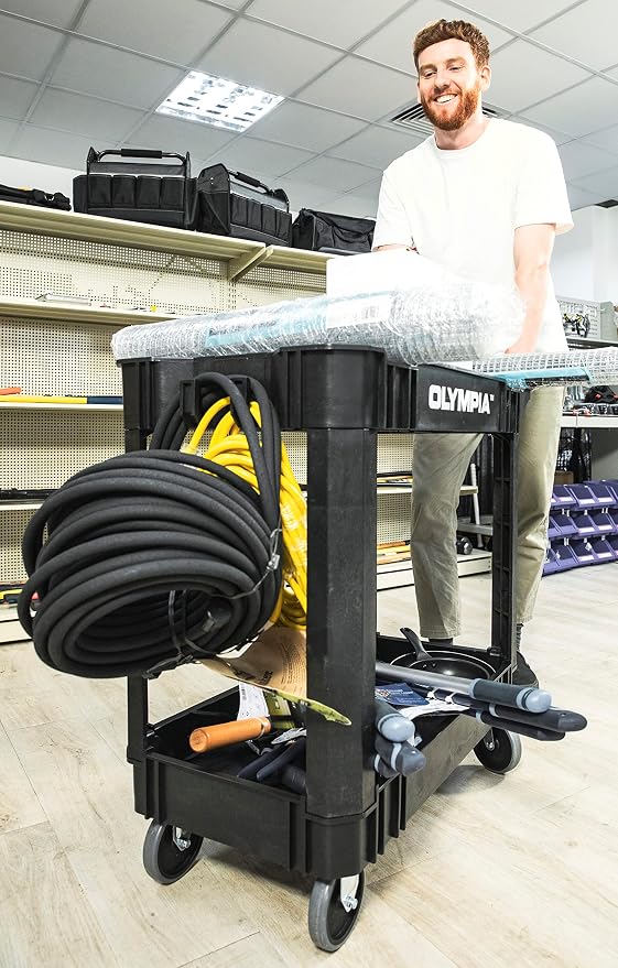 Olympia Tools 87-884-917 Indoor Outdoor Heavy Duty Rolling Utility Cart - Image 6