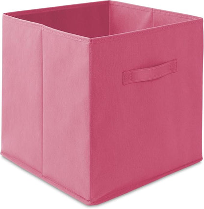 Casafield Set of 6 Collapsible Fabric Cube Storage Bins, Hot Pink - Image 2