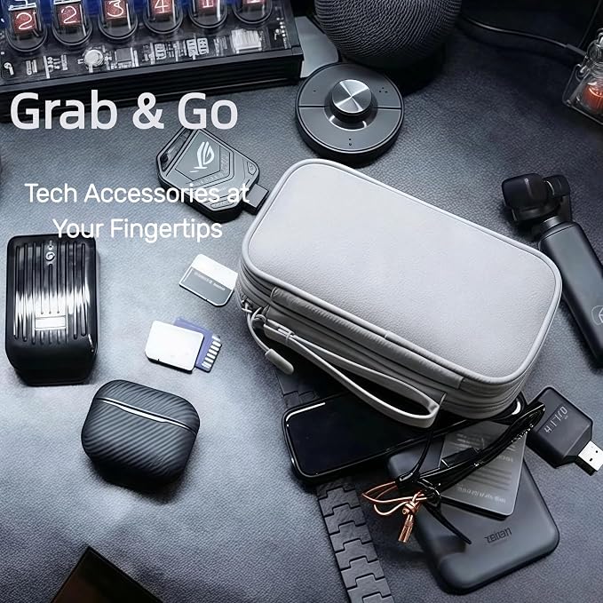 Portable Waterproof Double Layers All-in-One Storage Bag, Travel Cord - Image 6