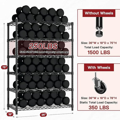PrimeZone 6 Tier Wire Shelving - Image 3