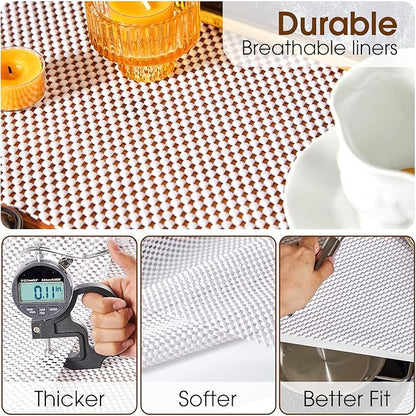 Shelf Liner for Kitchen Cabinet, Drawer Liners Non Slip Non Adhesive Thick Mat - Image 6