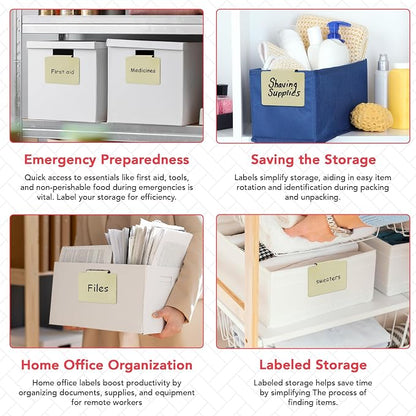 Labels for Storage Bins | Metal Storage Bin Clips - Image 6