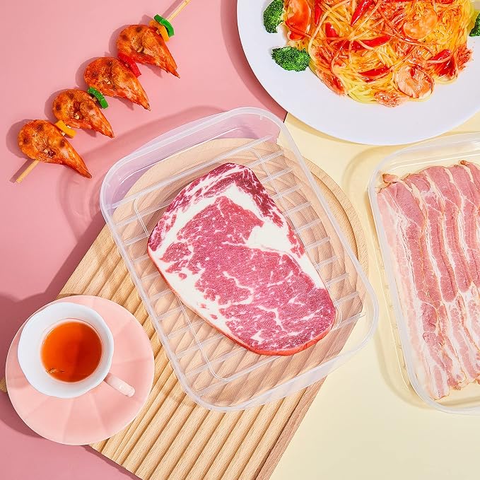 Suclain 4 Pcs Bacon Keeper Deli Meat Container - Image 4