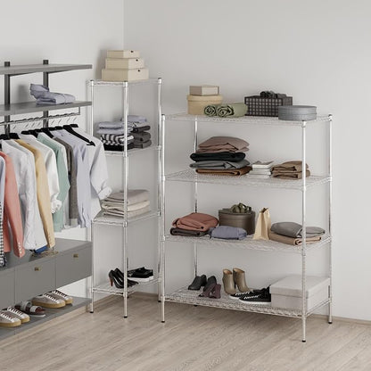 24" Deep x 48" Wide x 64" Height Wire Shelving Kit | 4-Tier | NSF Commercial - Image 7