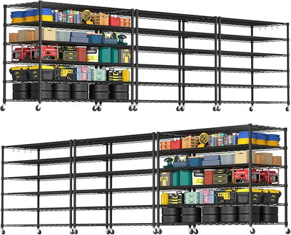 PrimeZone 6 Tier 80.7" H x 55.5" W x 24" D Wire Shelving by PrimeZone