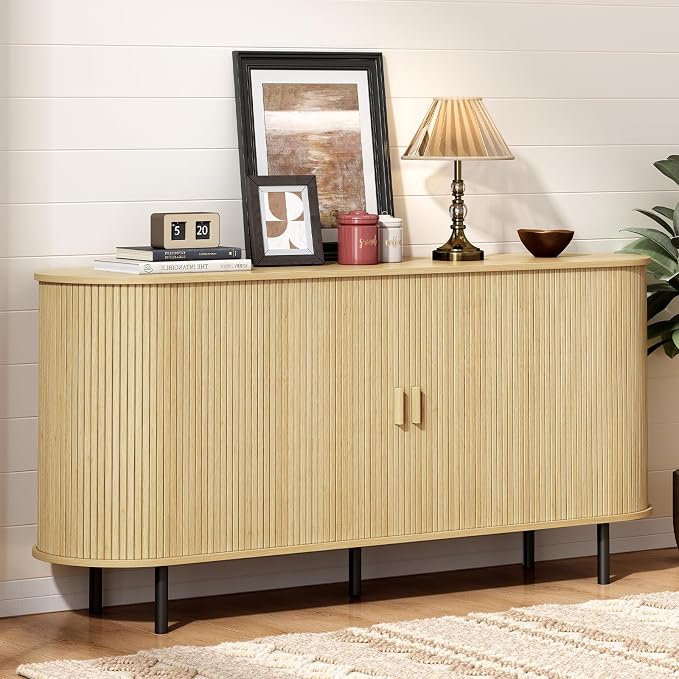 63" Sideboard Buffet Cabinet by ONBRILL