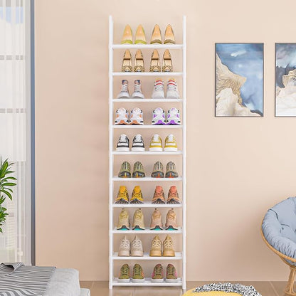 OYREL Sturdy Metal Shoe Rack Organizer, Narrow Shelf Stand - Image 2