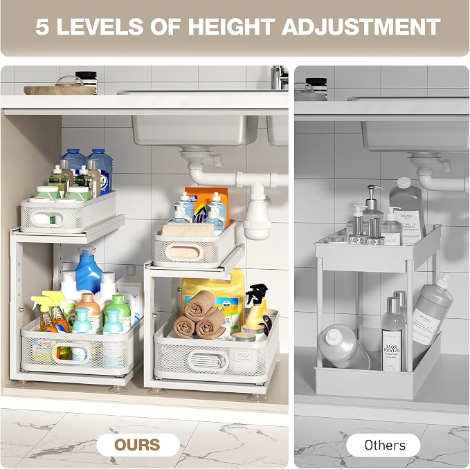 2 Pack Under Sink Organizer - Image 9