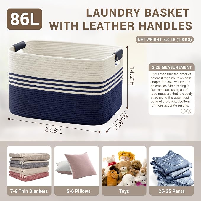 86L Extra Large Laundry Basket - Image 2