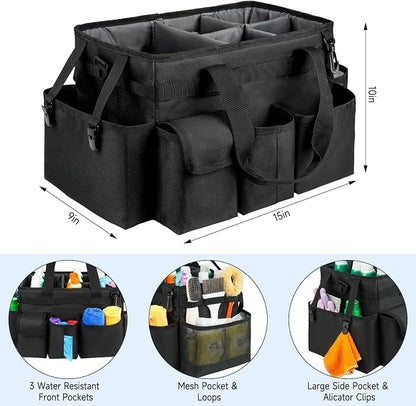 Cleaning Caddy Bag, Large Cleaning Supplies Organizer - Image 3