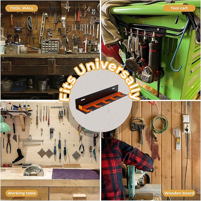 Air Tool Holder, Air Tool Rack for Garage Walls and Tool Cart Storage - Image 7