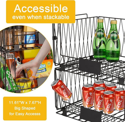 2 PACKS XXL Kitchen Organization and Storage Pantry Baskets, Fruit & Vegetable - Image 4