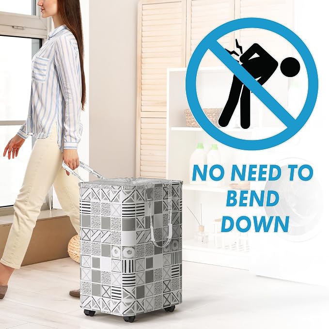 Simple Houseware Large 82L Laundry Basket - Image 2