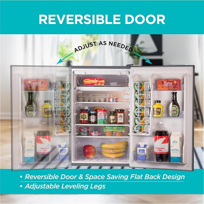 BLACK+DECKER 4.3 Cu. Ft. Compact Refrigerator, ENERGY STAR Certified, Single - Image 5