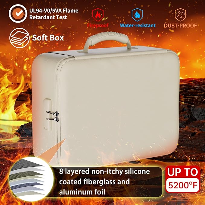 DocSafe 5200°F Fireproof Document Organizer Box - Image 2