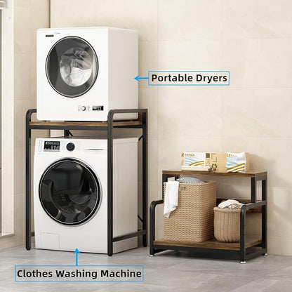 3-Tier Bathroom Room Shelf Washing Machine Storage Utility Rack Over The Toilet - Image 4