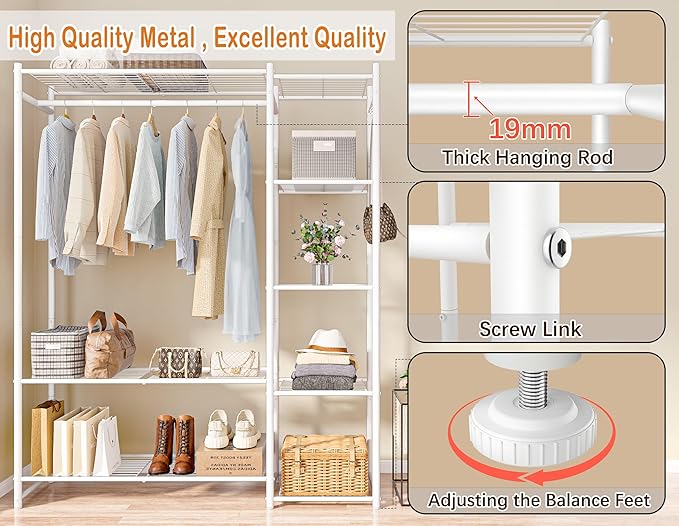 Wardrobe Closet, Portable Clothes Rack - Image 4