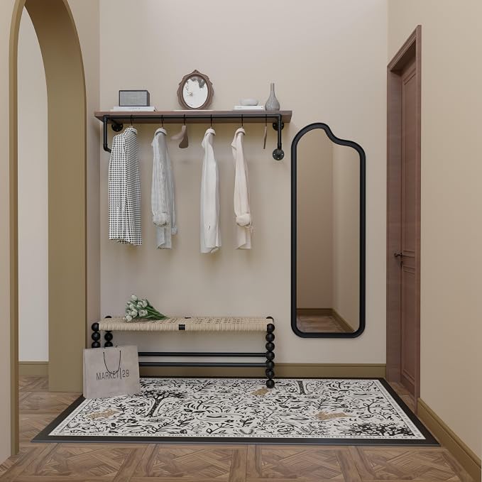 Clothes Rack 42in, Wall Mounted Garment Racks - Image 6