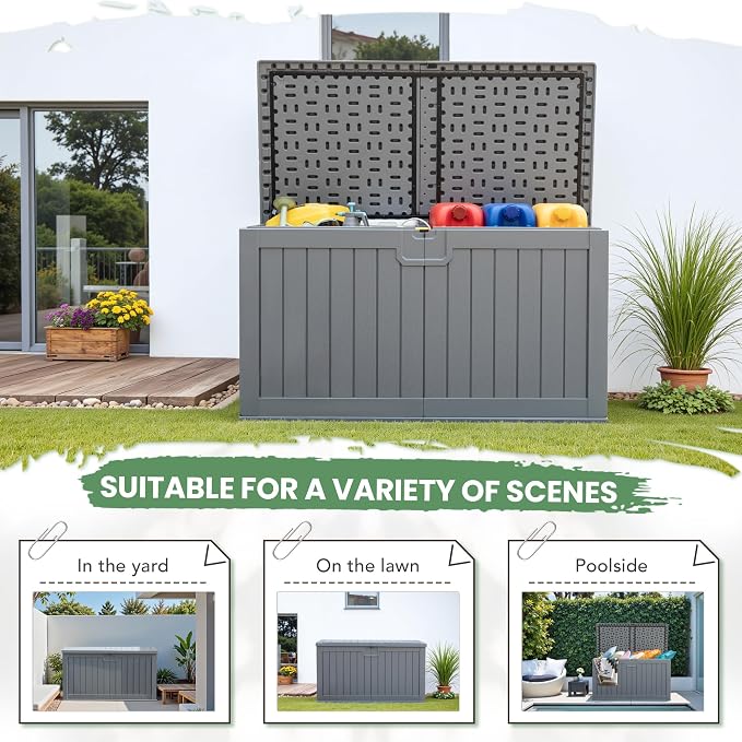 Greesum 230 Gallon HDPE Outdoor Storage Box - Image 6