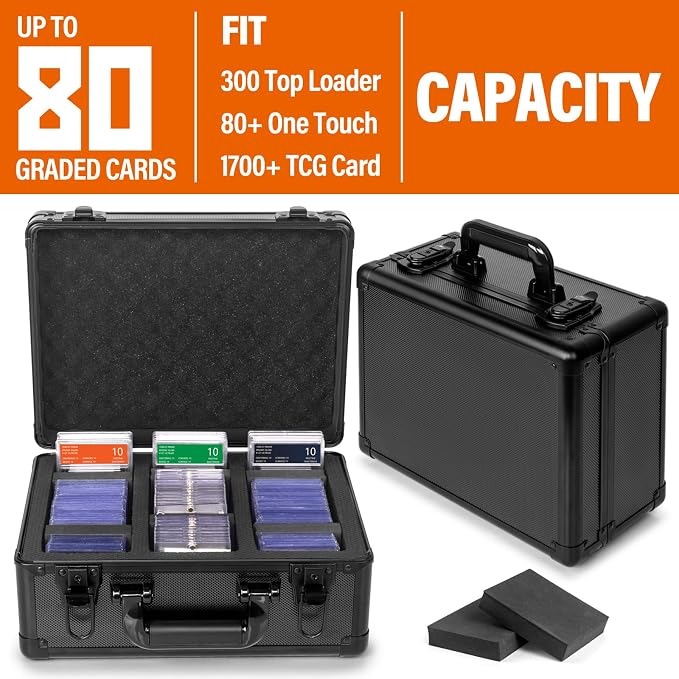 Graded Card Storage Box, Top Loaders Storage Case, Sports Trading Card Box - Image 6