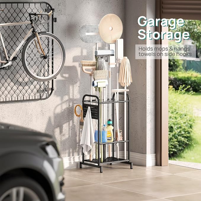 viewcare Garden Tool Organizer, Garden Tool Rack and Storage, Heavy Duty Steel - Image 3
