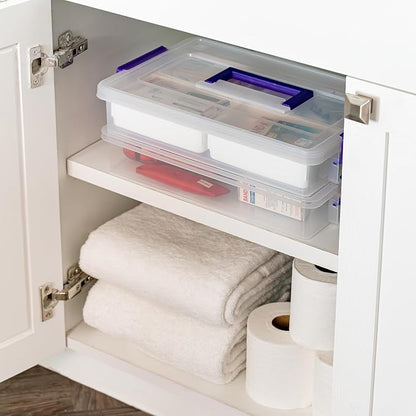 IRIS USA 9 Qt. Plastic Craft Storage Container Bins - Image 8