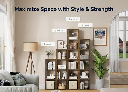 3 Cube Storage Organizer Single Row, Cube Shelf - Image 5