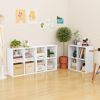 4 Cube Storage Organizer, Metal Cubby Storage Shelf, Small Box Bookshelf - Image 6