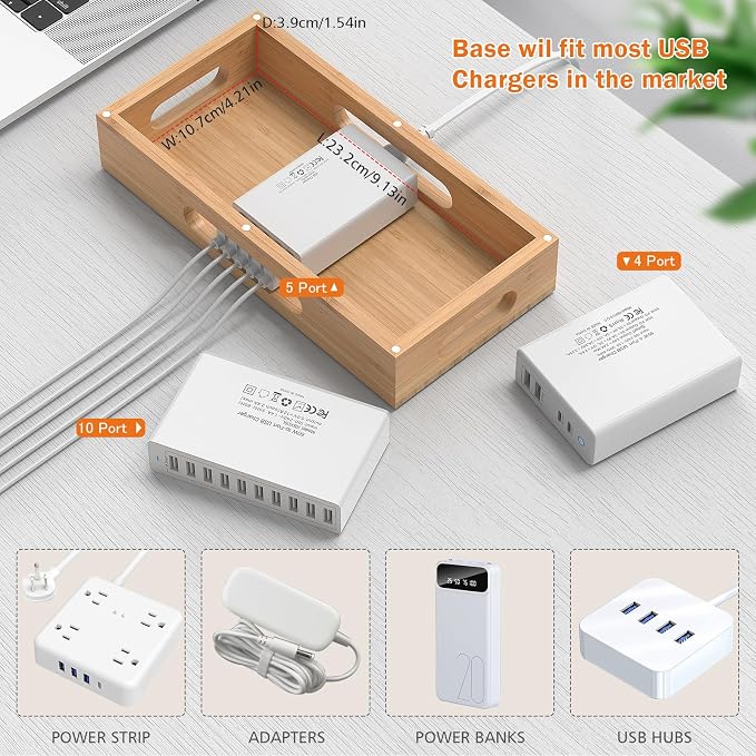 Pezin & Hulin Bamboo Charging Station Holder - Image 5