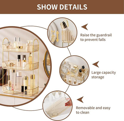 YCIA&DONE Bathroom Organizer Countertop, Makeup Storage, Skincare Cosmetic Tray - Image 3