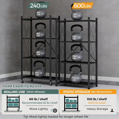 DEANIC 4 Tier Foldable Storage Shelves - Image 10