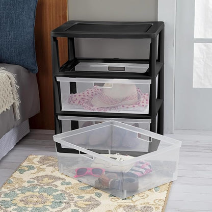 Plastic 5 Drawer Wide Tower - Image 5