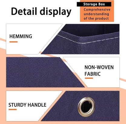 Foldable Storage Cubes Bins, 11 Inch Cloth Storage Cube Fabric Storage Box - Image 7