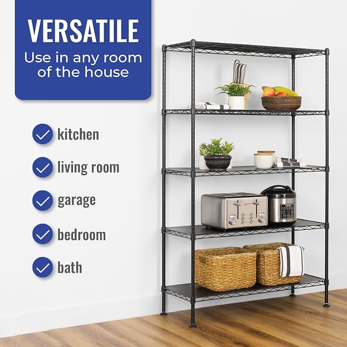 SafeRacks - NSF Certified Storage Shelves, Heavy Duty Steel Wire Unit - Image 3
