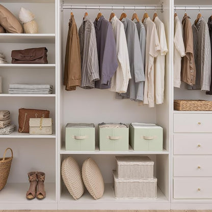 StorageWorks Storage Baskets for Shelves, Foldable Fabric Closet Storage Bins - Image 3