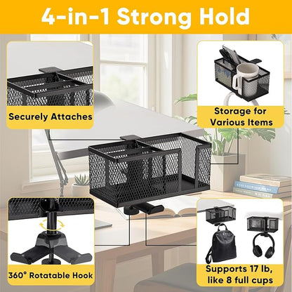 4 in 1 Metal Clip On Cup Holder Attachment - Image 2