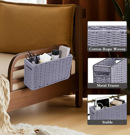Cotton Rope Woven Bedside Caddy - Image 3