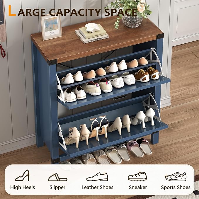 Fluted Shoe Cabinet Storage - Image 5