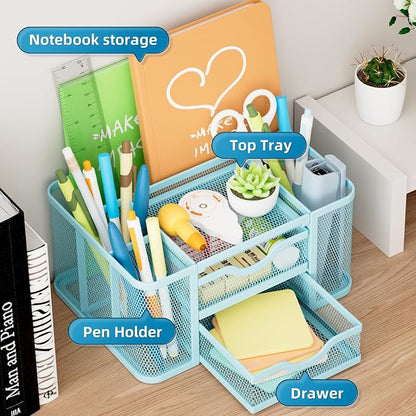 Marbrasse Mesh Desk Organizer, Pen Organizer - Image 2