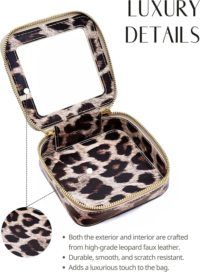 Popvibe Clear Makeup Bag Travel Cosmetic Case Transparent Toiletry Bag - Image 4