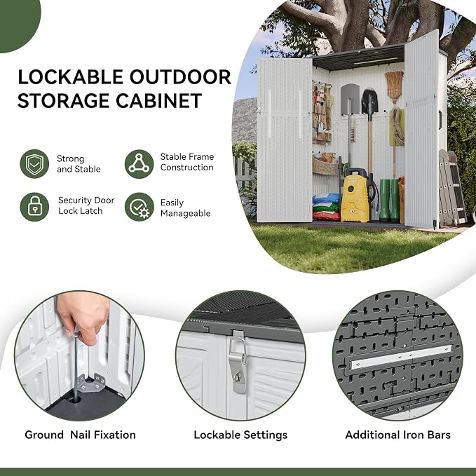 Aoxun Outdoor Storage Shed - Image 4