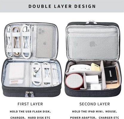 Lanola Custom Personalized Travel Cable Organizer Bag, Electronic Accessories - Image 4
