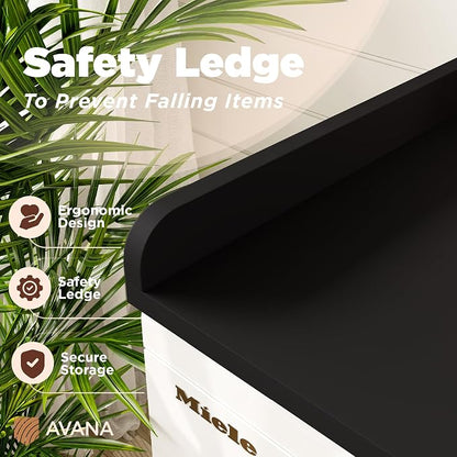 Avana (100% Natural Solid Wood Washer Dryer Countertop – Black Pine Laundry - Image 3