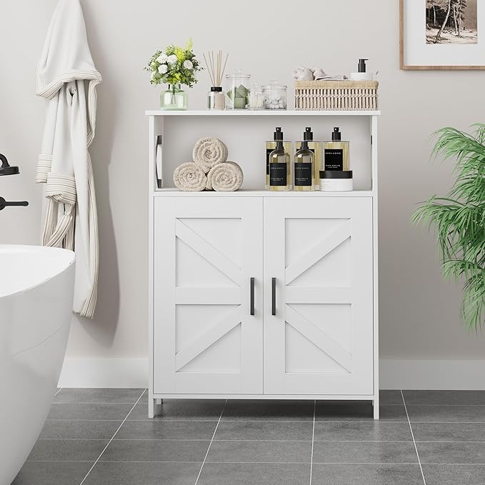 Homhedy Farmhouse Bathroom Storage Cabinet - Image 2