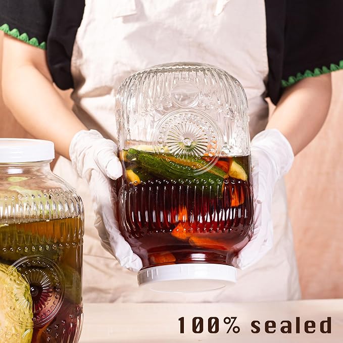 Amzcku 2 Pack 1 Gallon Glass Jar - Image 4