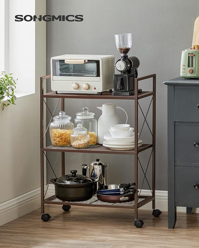SONGMICS 3-Tier Metal Storage Rack - Image 2