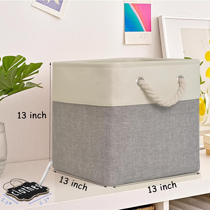13x13x13 Storage Cubes Bins, Cube Storage Organizer Bins - Image 3