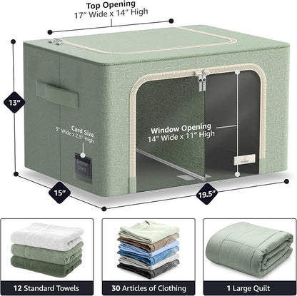 Sorbus Storage Bins with Divided Interior - Image 2
