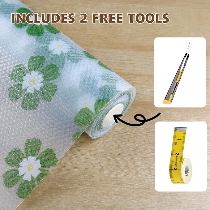 Drawer and Shelf Liner for Kitchen Cabinet, Non-Adhesive Waterproof EVA Drawer - Image 7