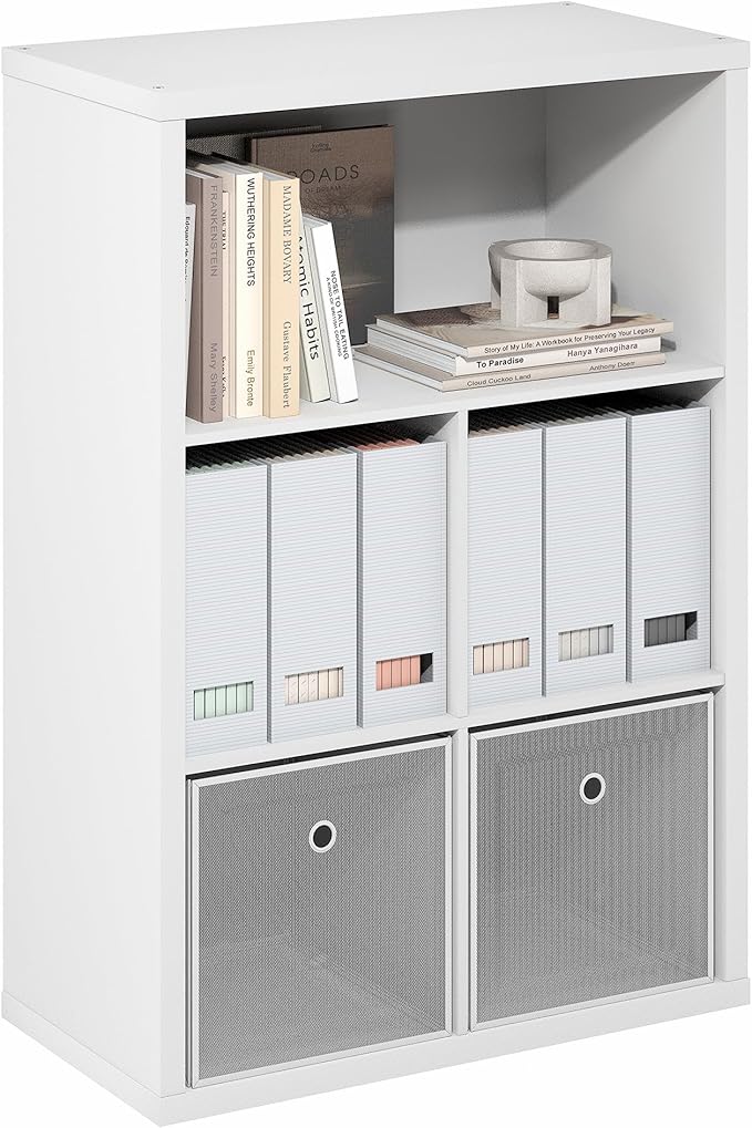 5-Cube Bookcase, Cube Storage Organizer Bookshelf, Book Shelf - Image 5